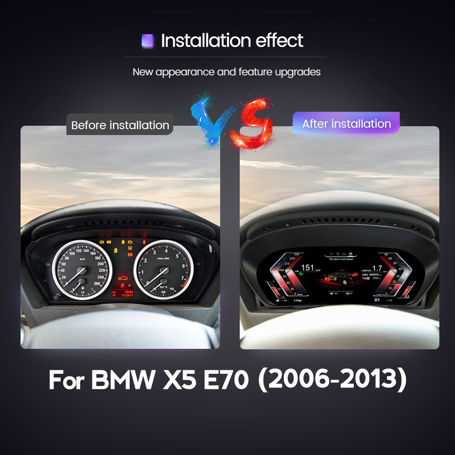 Suitable for bmw x5-e70 cic ccc 2006-2013 original car upgrade restoration lcd instrument display
