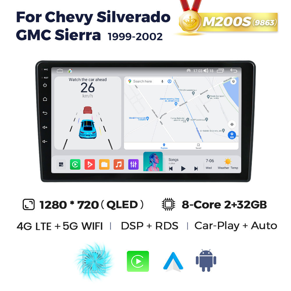 Suitable for silverado 1999-2002 chevy silverado gmc sierra android car navigation