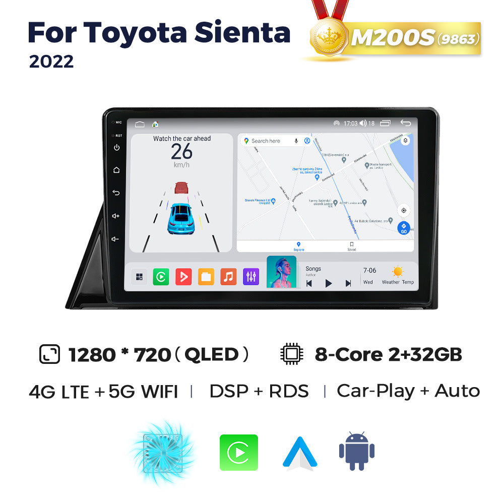 Suitable for toyota sienta 2022 rhd toyota senna right-hand drive android car navigator