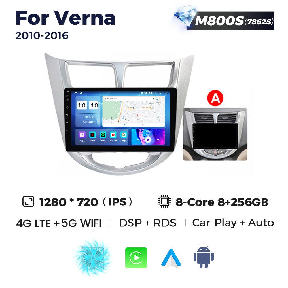 Suitable for hyundai verna android car central control gps navigator wireless carplay