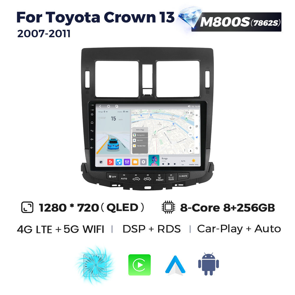 Suitable for Toyota Crown 13 2007-2011 Android Large Screen Central Navigation Radio Carplay