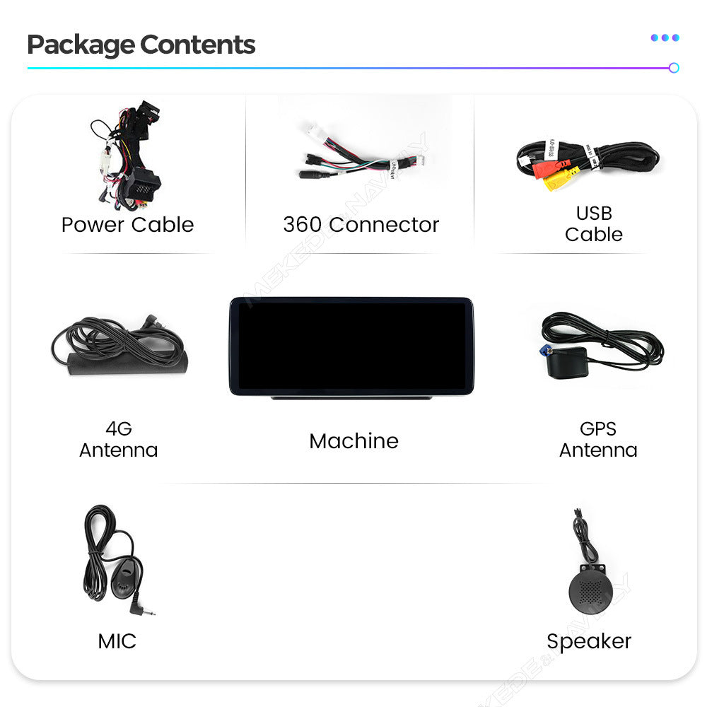 Applicable to Mercedes-Benz C-class GLC-class GT W205 X253 Android large screen central control car navigation Bluetooth Carplay