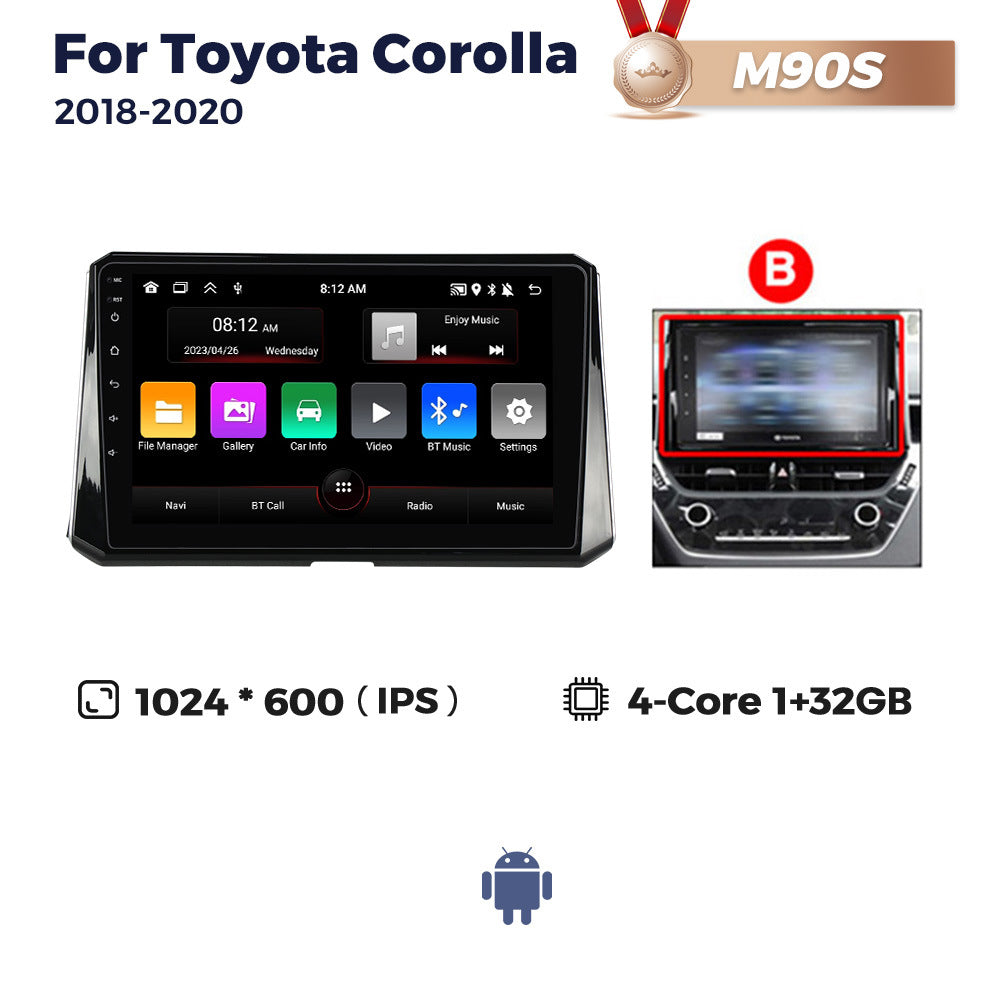 Suitable for toyota corolla 2018-2019 toyota corolla car large screen android navigator