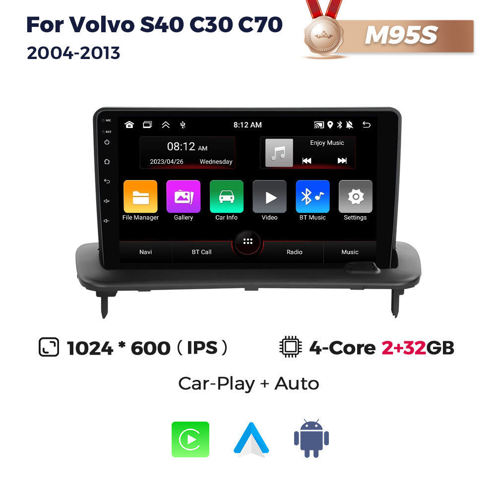Suitable for volvo 04-12 volvo s40 c30 c70 android large screen car navigation carplay