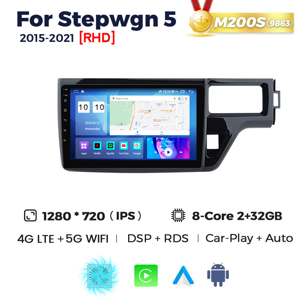 For Honda Stepwgn 5 2015-2019 Android large screen central control navigation radio 8 + 256G