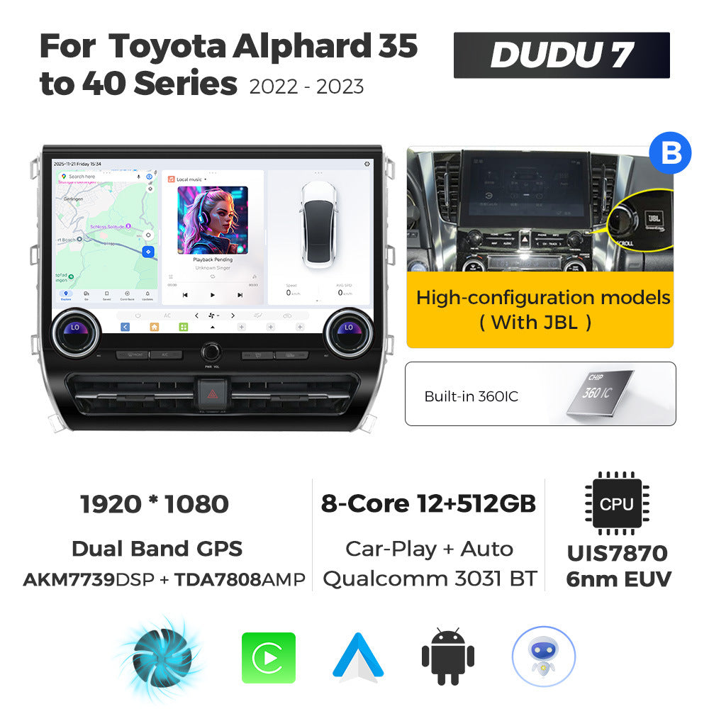 Suitable for toyota alphard 35 to 40 serie toyota alphard dudu private model navigator