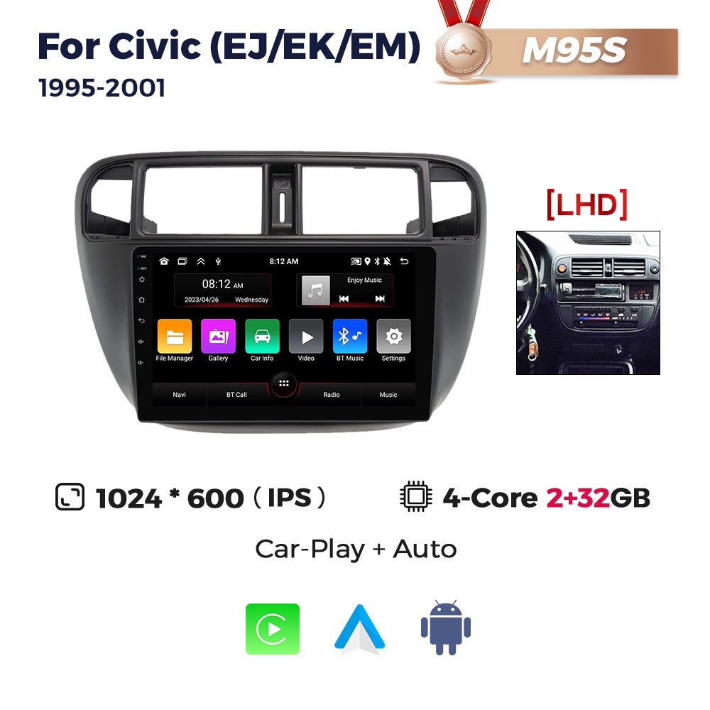Suitable for Honda civic 95-01 Android large screen central control navigation radio screen 8 + 256G