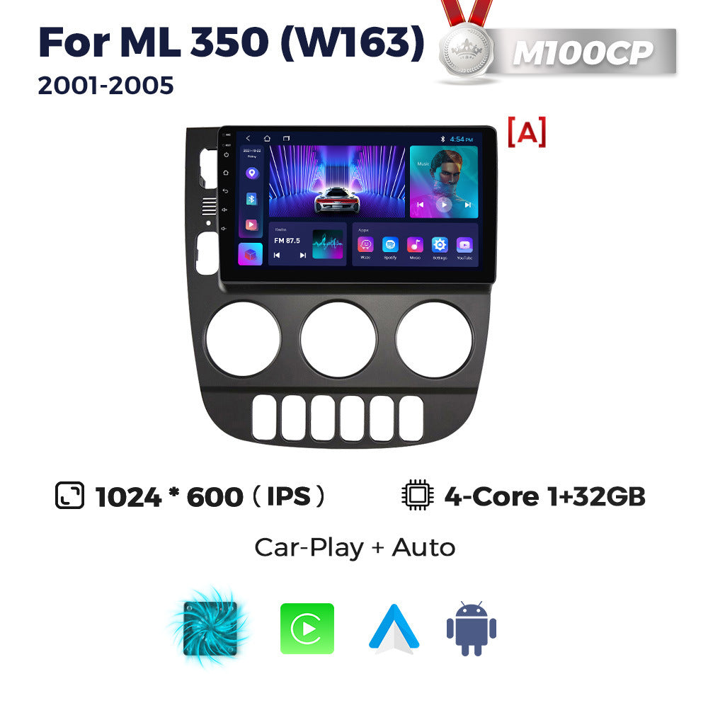 Suitable for 01-05 mercedes-benz ml320 benz ml350 car android large screen navigator wireless carplay