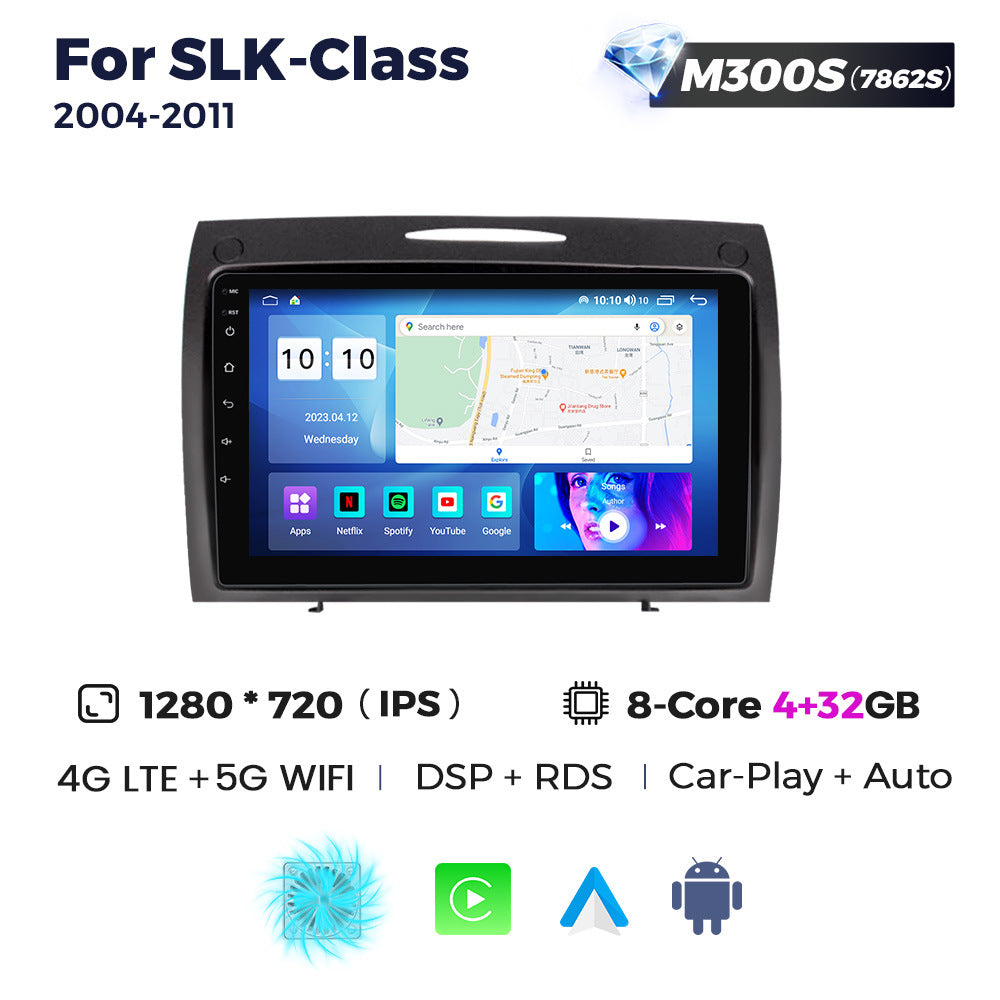 Suitable for 04-11 mercedes-benz slk-class center console large screen android navigation system with car-installed smart wireless carplay