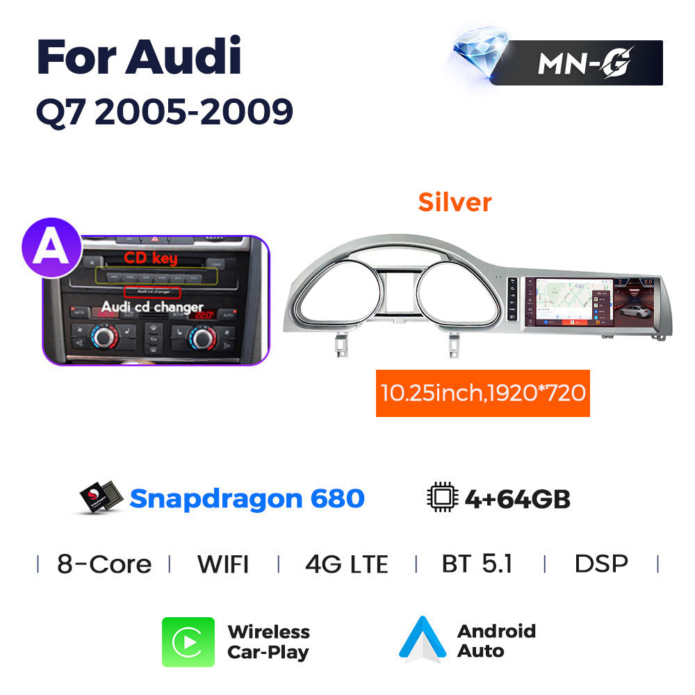 Suitable for for audi q7 2010-2015 audi q7 restoration qualcomm xiaolong large screen android navigator