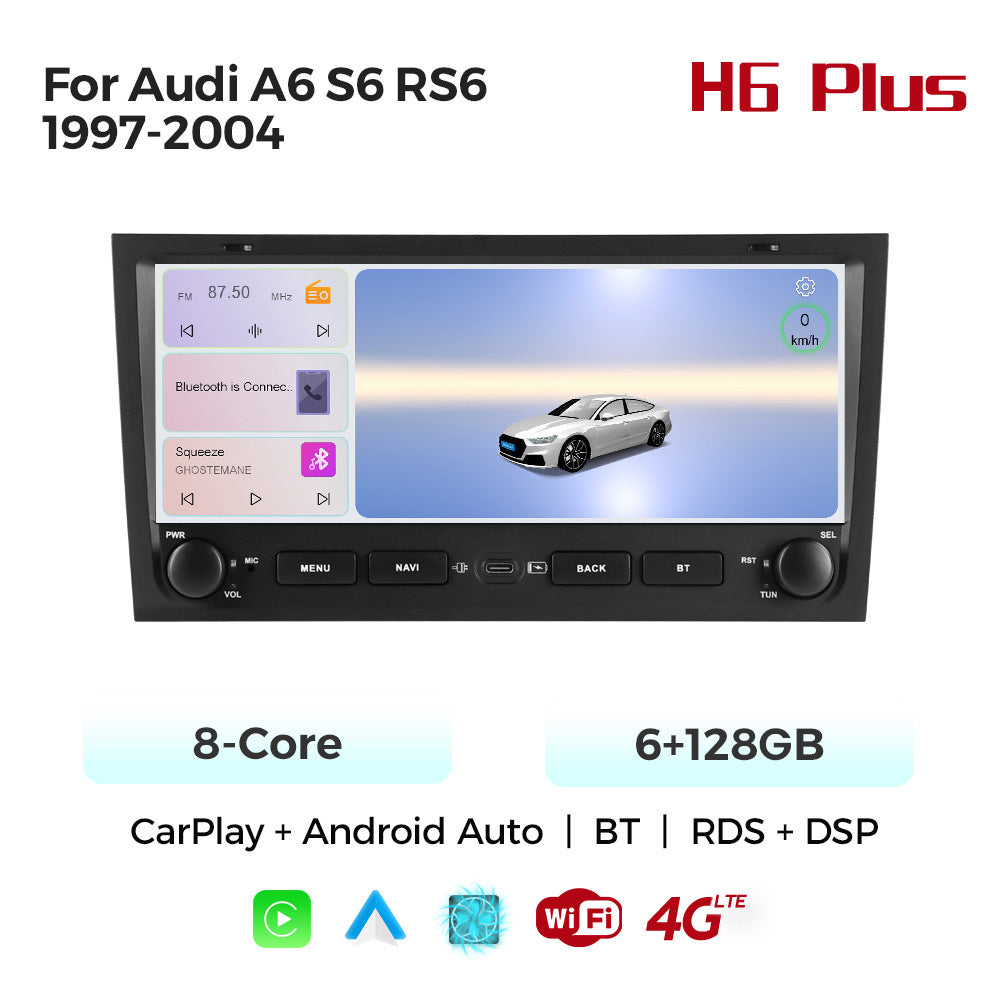 Suitable for Audi A6 S6 RS6 97-04 button Android large screen central control navigation Bluetooth radio 10.25