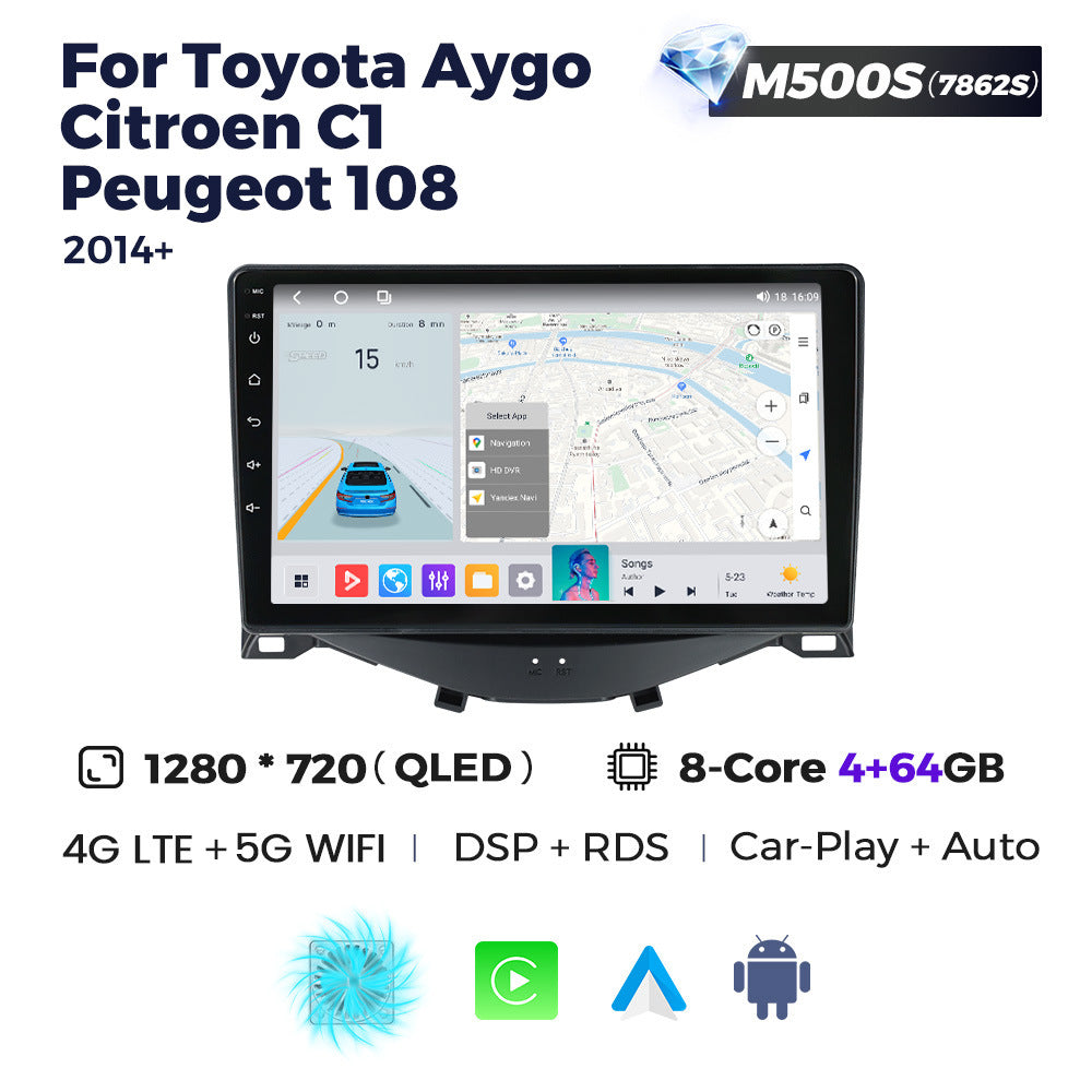 Suitable for toyota aygo peugeot 108 citroen c1 2014+ android car navigation