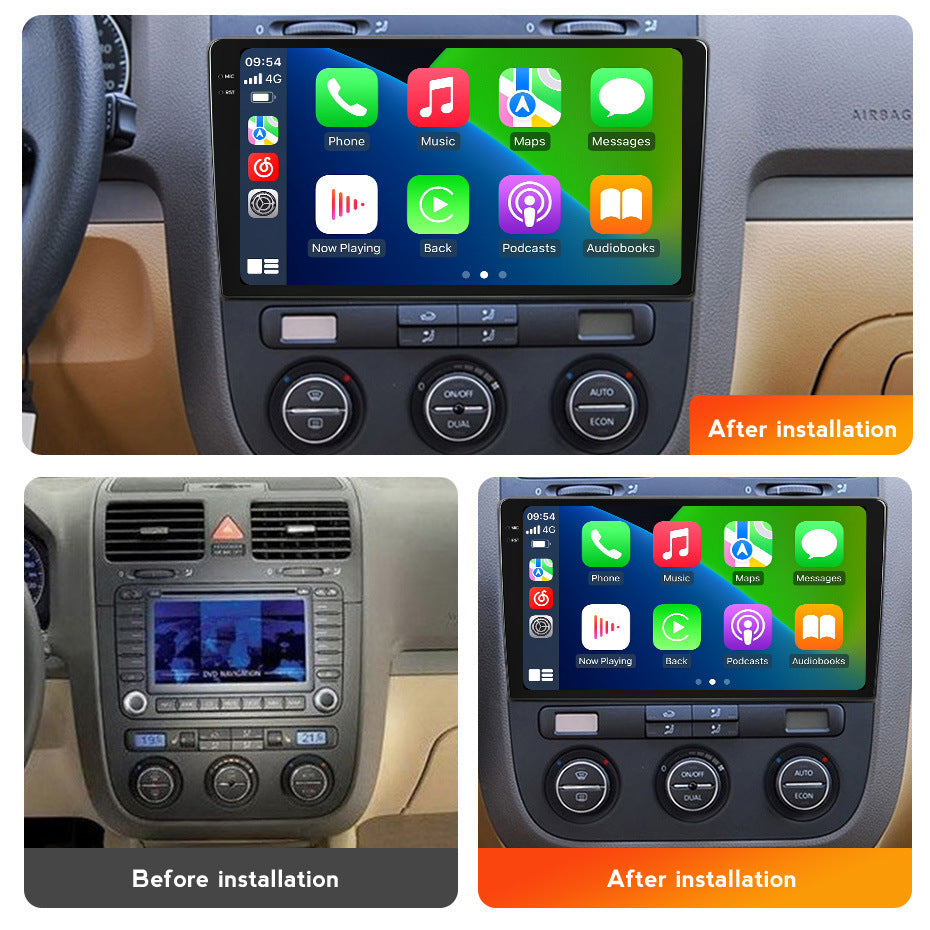 Suitable for volkswagen sagitar vw jetta 5 car central control navigation wireless carplay