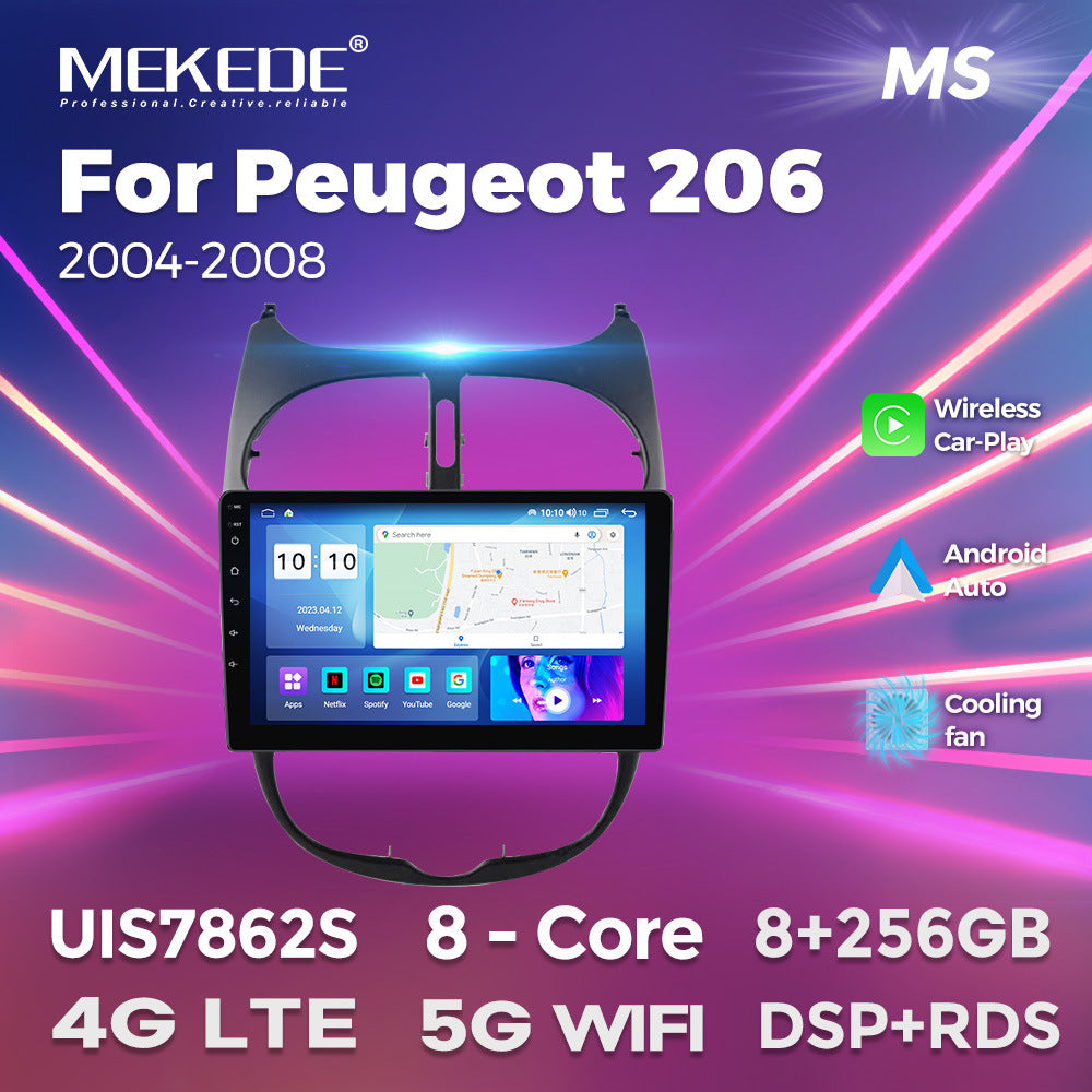 Suitable for citroen c2 04-08 peugeot 206 peugeot206 android central control car navigation system