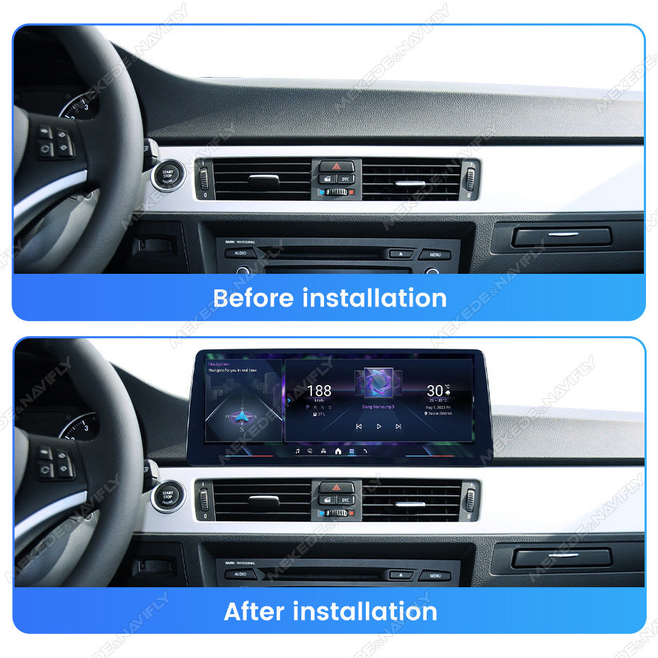 12.3 Applicable to BMW 3 Series E90 2005-2012 Android Large Screen Central Control Car Navigation Bluetooth Carplay