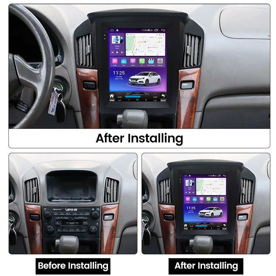 Suitable for lexus rx rx300 rx330 rx350 rx400 rx450 vertical screen android navigator