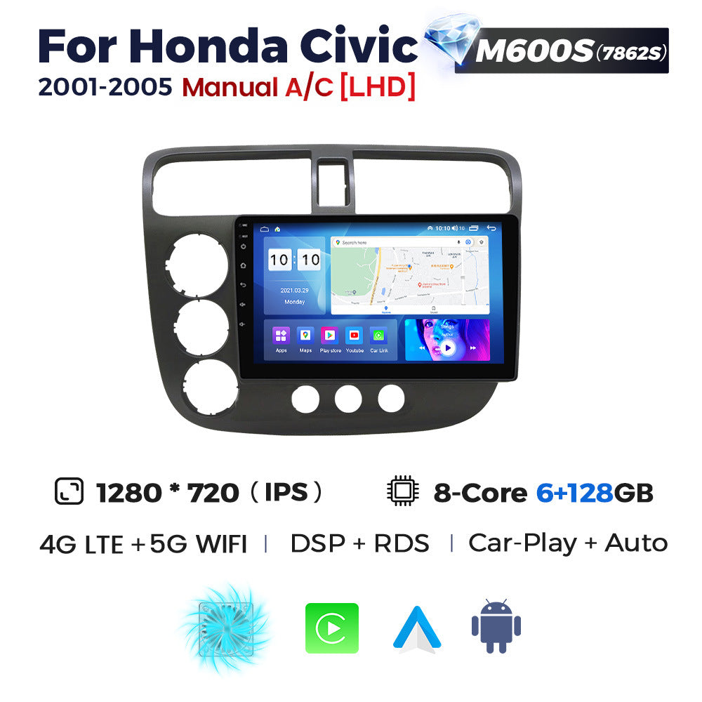 Suitable for honda civic 2000-2006 honda civic android car central control navigator bt5.0