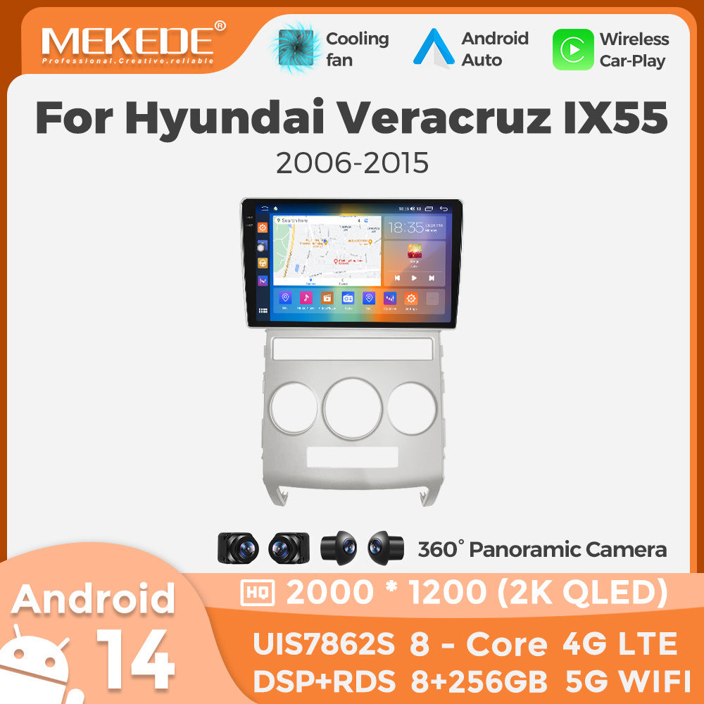 Suitable for hyundai veracruz ix55 2006-2015 manual air conditioning android car navigation