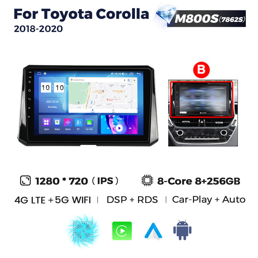 Compatible with Toyota Corolla 2018-2020 Android large-screen central navigation radio 8+256G