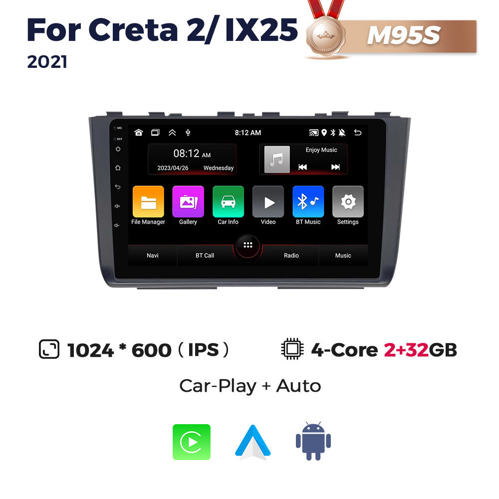 Compatible with Hyundai Creta2 IX25 2021 Android Large Screen Central Control Navigation Radio 8+256G