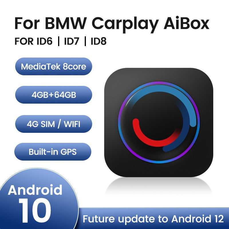 Compatible with BMW ID6, ID7, ID8 original cars with wireless add-on Qualcomm Android CarPlay AI Box