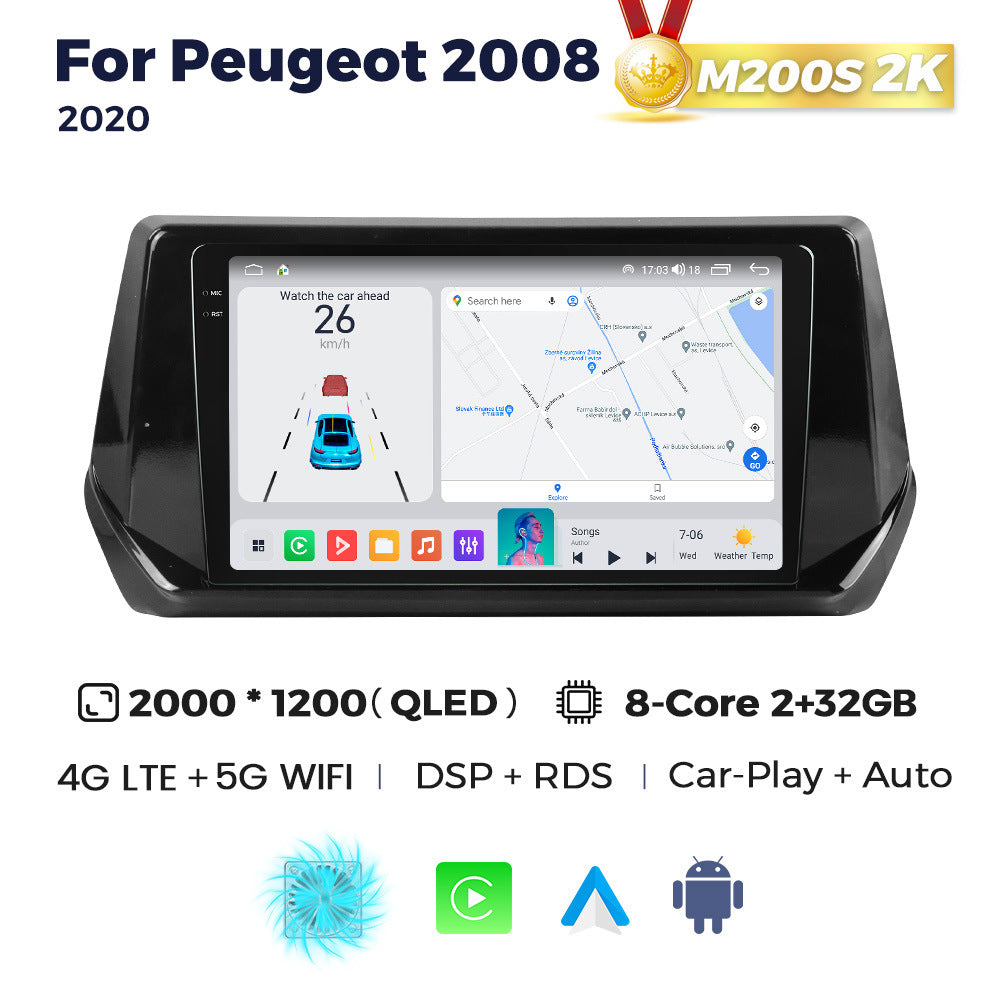 Suitable for peugeot 2008 2020 peugeot 2008 restoration smart android large screen car navigation device