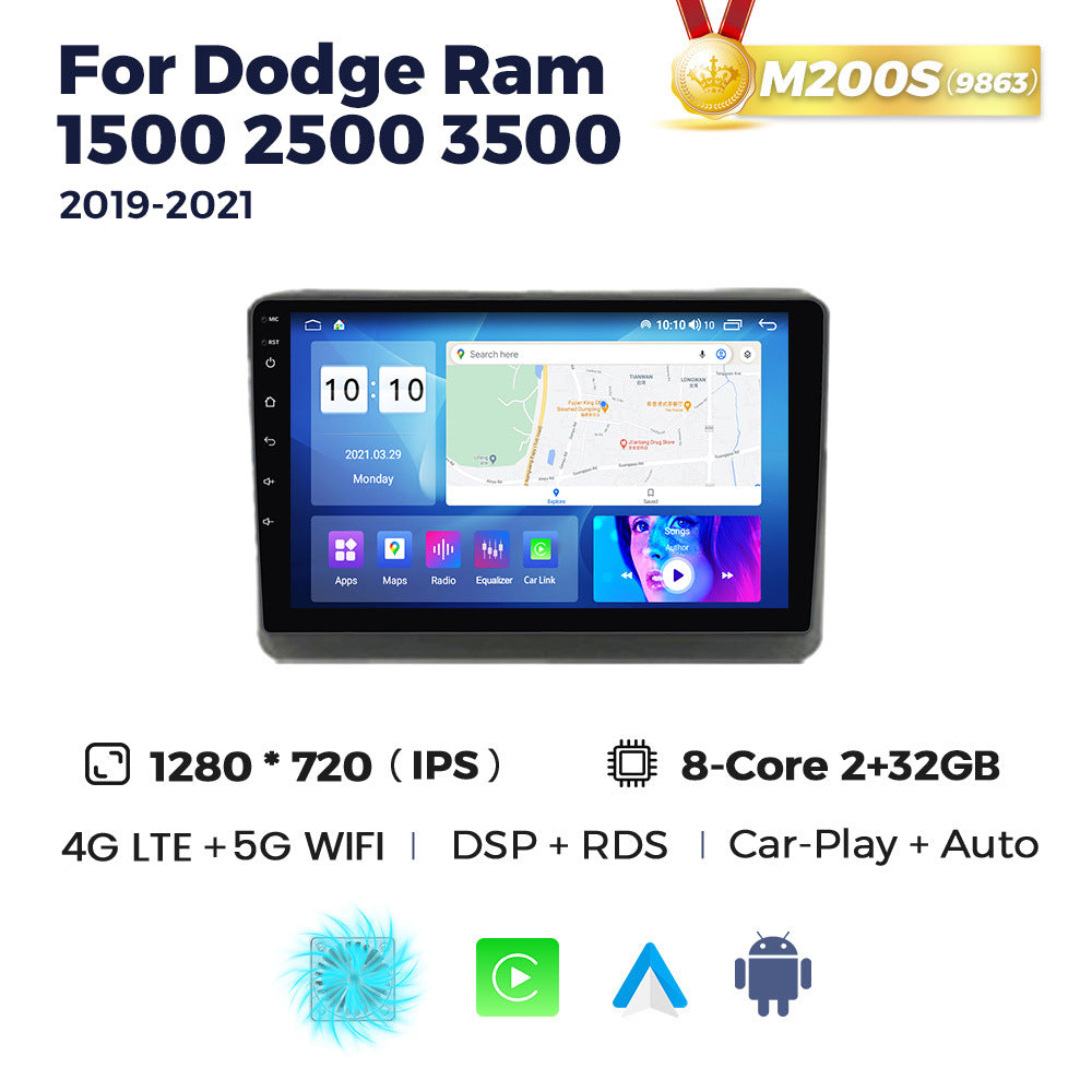 Suitable for dodge ram 1500 2500 3500 2019-2021 manual ac ram android navigation