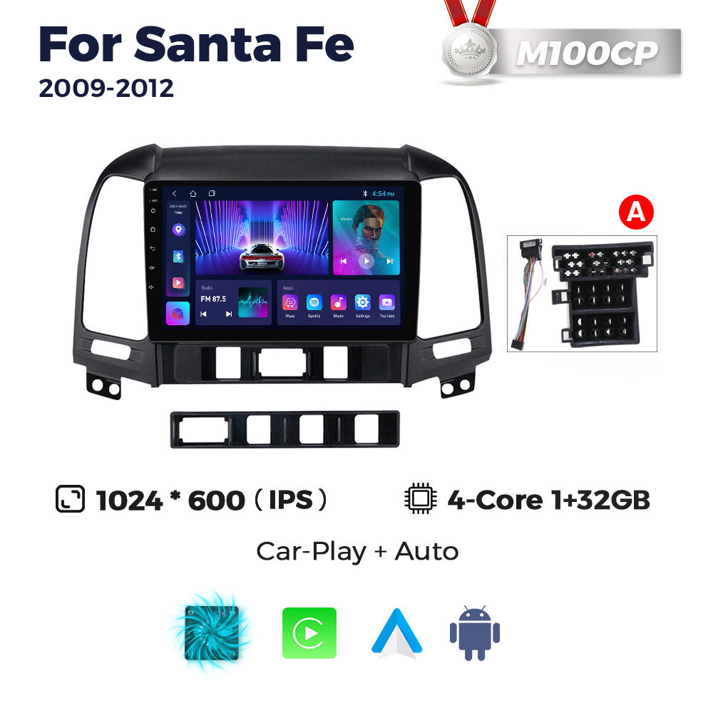Suitable for 06-12 hyundai santa fe santa fe car central control android navigation wireless carplay