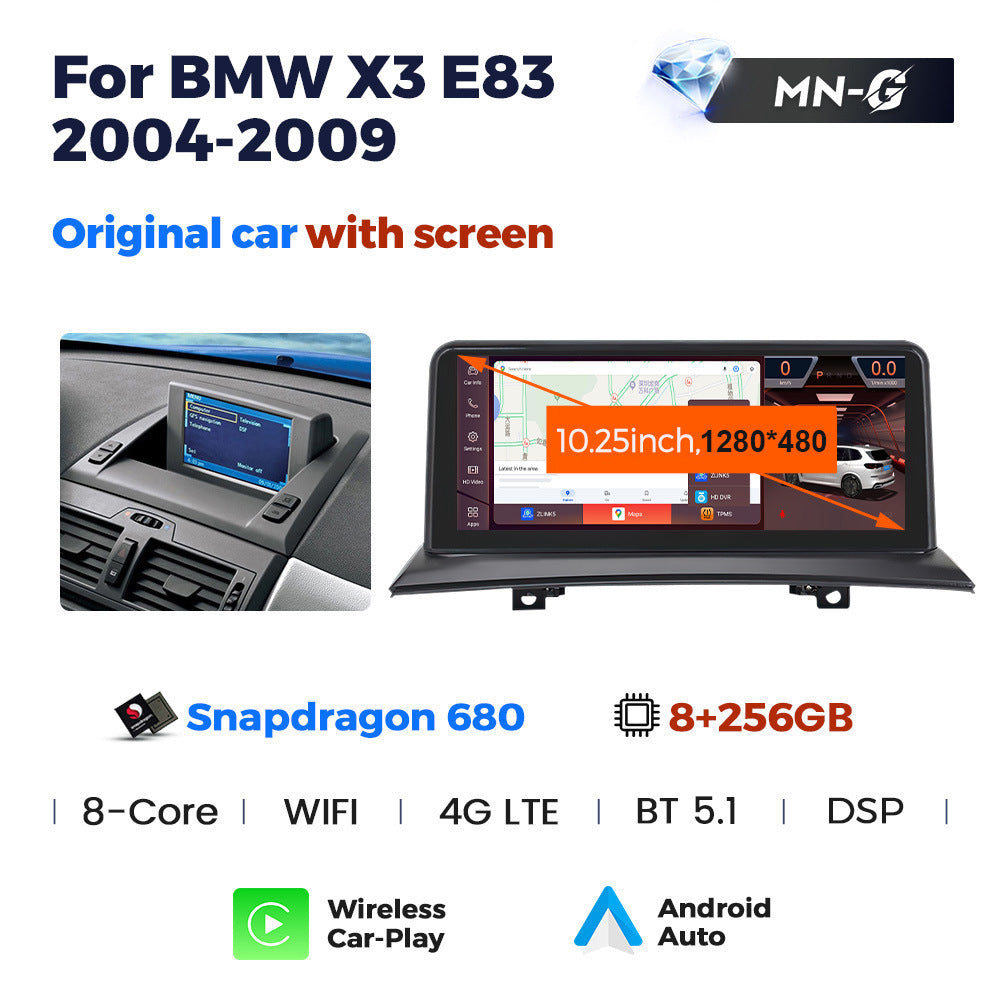 10.25 inch for BMW X3 E83 04-09 Android large screen central control car navigation Bluetooth Carplay
