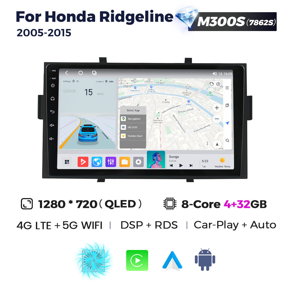 Suitable for honda ridgeline 2005-2015 honda pickup truck central control radio android navigator