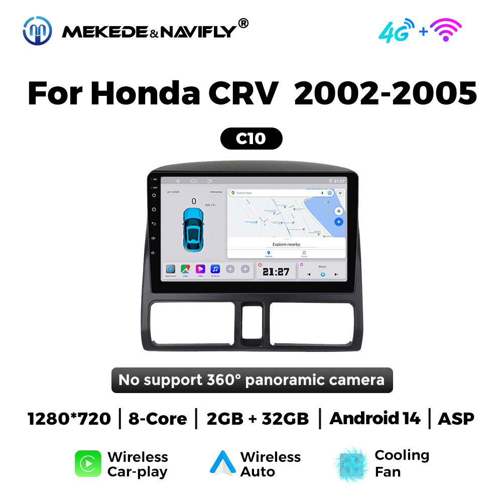 Applicable to Honda CRV 02-05 Android large screen central control car navigation radio screen