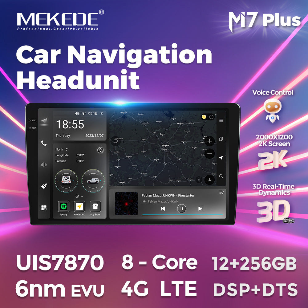 Meikangde factory Android central control large screen car machine navigation host M7plus Fangyitong 7870 car DVD