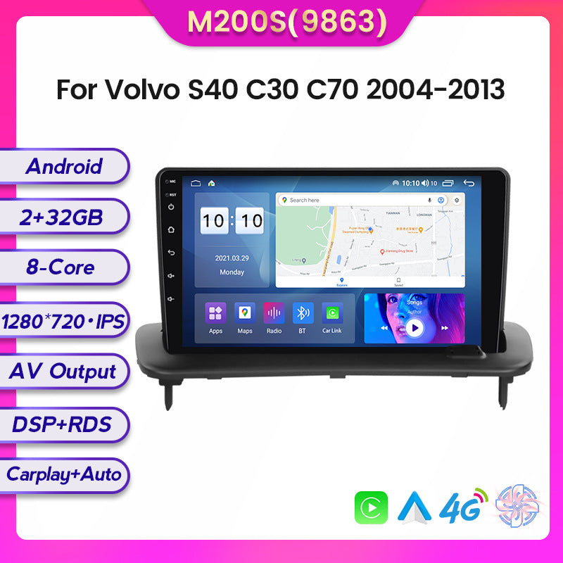 Suitable for volvo 04-12 volvo s40 c30 c70 android large screen car navigation carplay