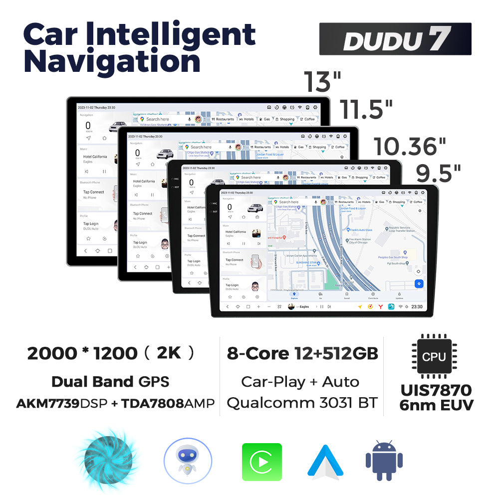 Mekede wholesale Android central control large screen smart car machine navigation private model host DUDU AUTO car