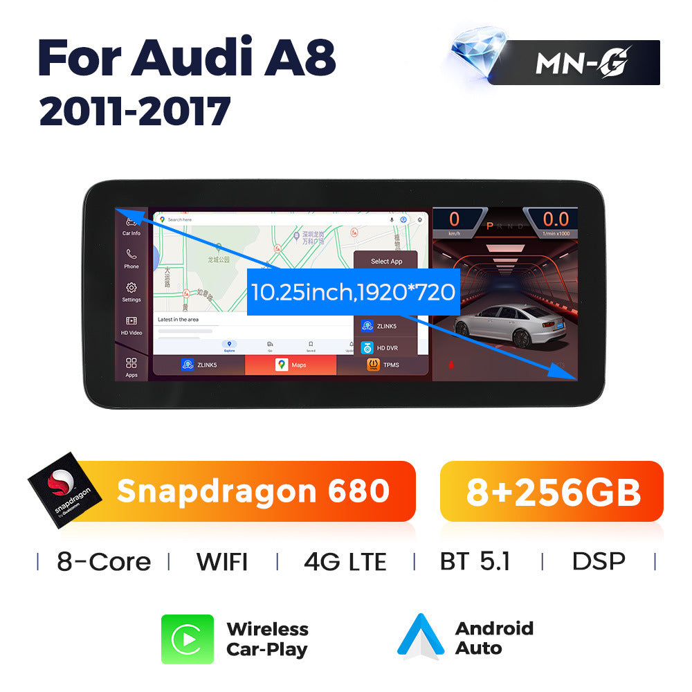 Suitable for audi a8 d4 2011-2017 audi a8 original car screen upgrade and modification large screen android navigation