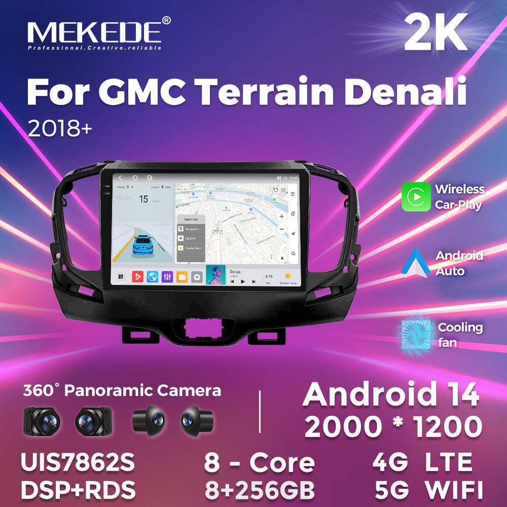 Suitable for gmc terrain denali 2018+ us general motors smart android head unit car navigation system