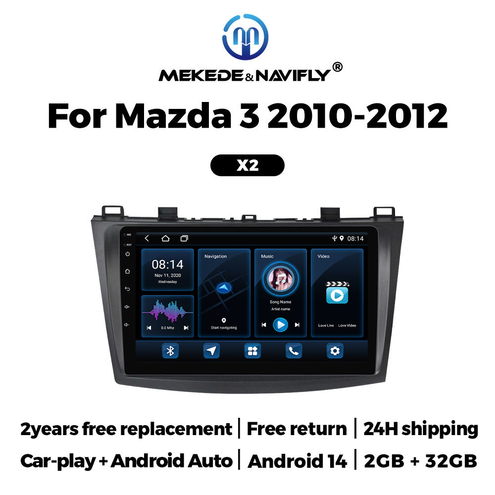 For Mazda 3 2010-2012 Android Car GPS Navigation MP5 Bluetooth Player Carplay