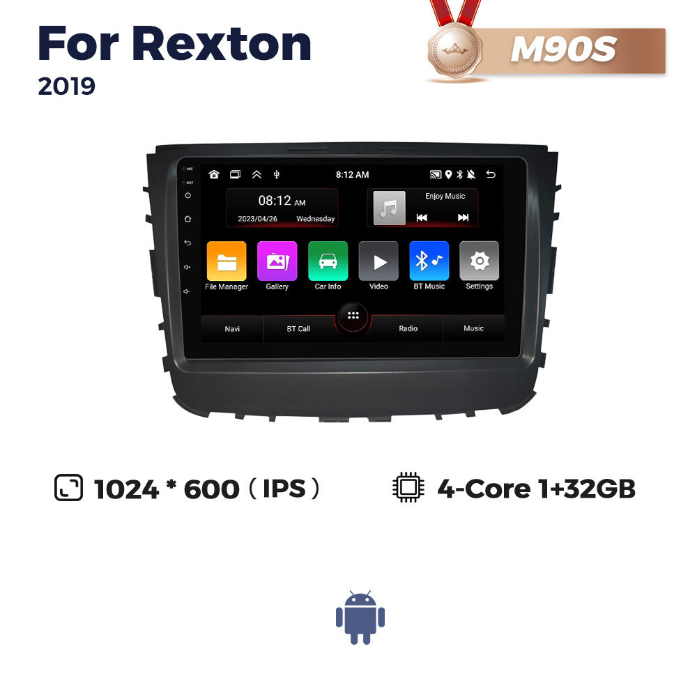 Suitable for Ssangyong Rexton 2019-2021 Android large screen central control navigation radio 8 + 256G