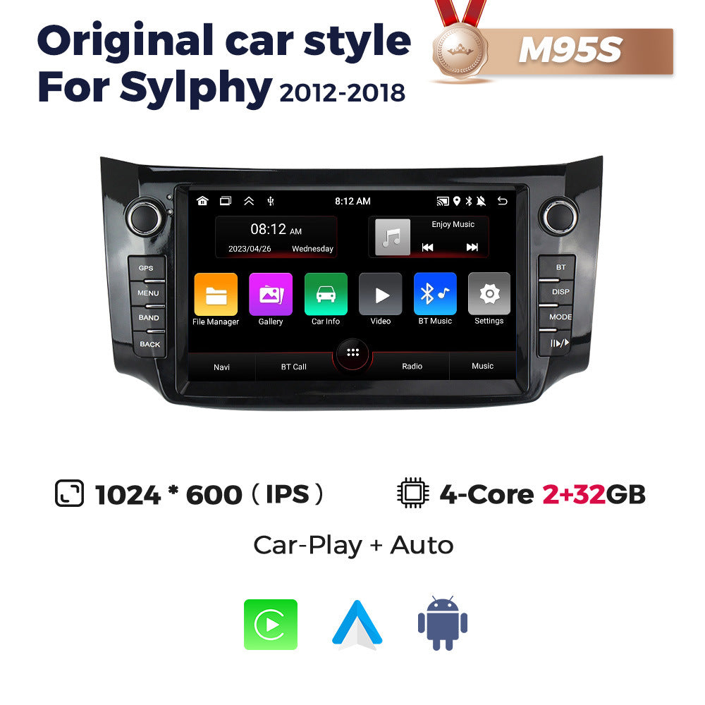 Suitable for nissan sylphy 2012-2018 nissan new sylphy button model car android navigator