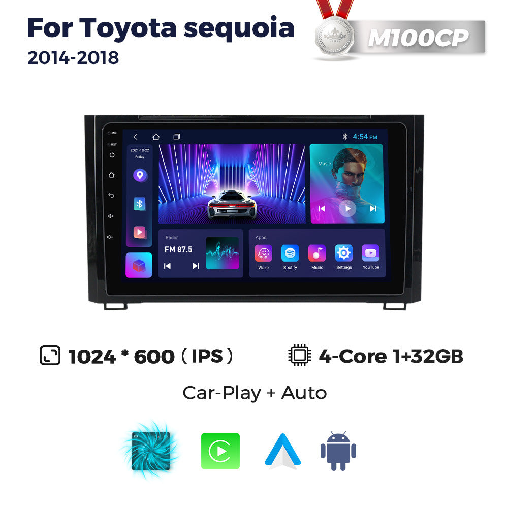 Suitable for toyota tundra sequoia car-mounted large-screen android navigator carplay