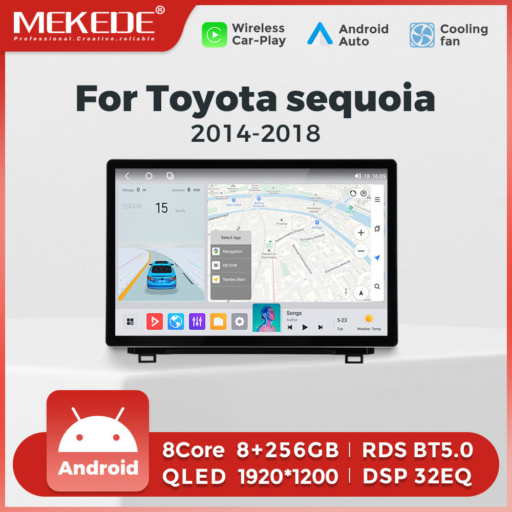 Suitable for toyota sequoia 2014-2018 toyota sequoia tundra 13" large screen android navigator