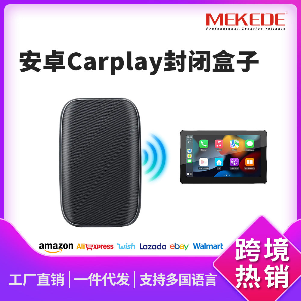 Carplay Ai Box Mini TV Box Original Car Wired to Wireless Closed Box Android Auto