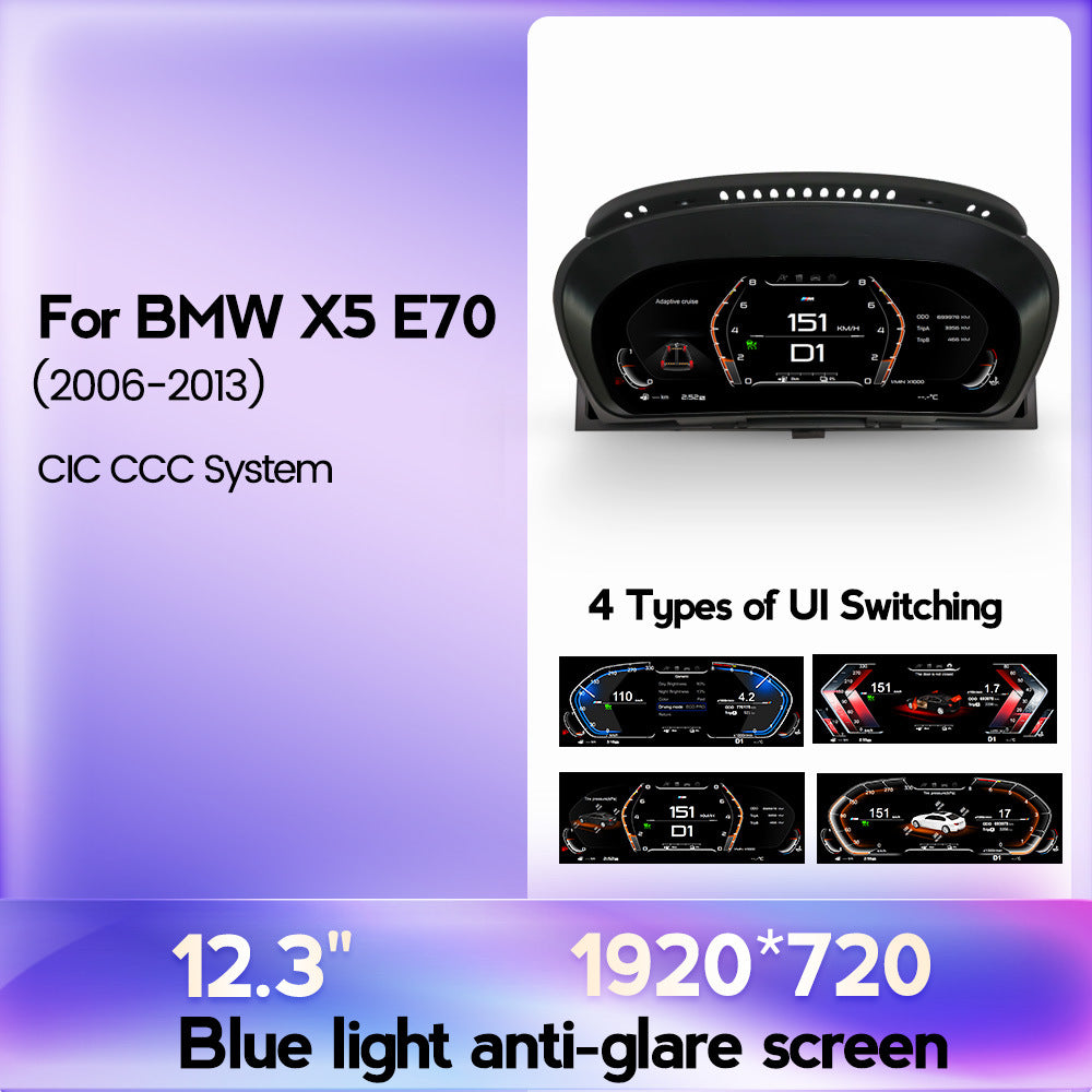 Suitable for bmw x5-e70 cic ccc 2006-2013 original car upgrade restoration lcd instrument display