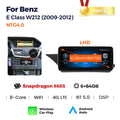 Suitable for e class sedan w211 mercedes-benz e-class w212 e260 screen replacement android car navigation