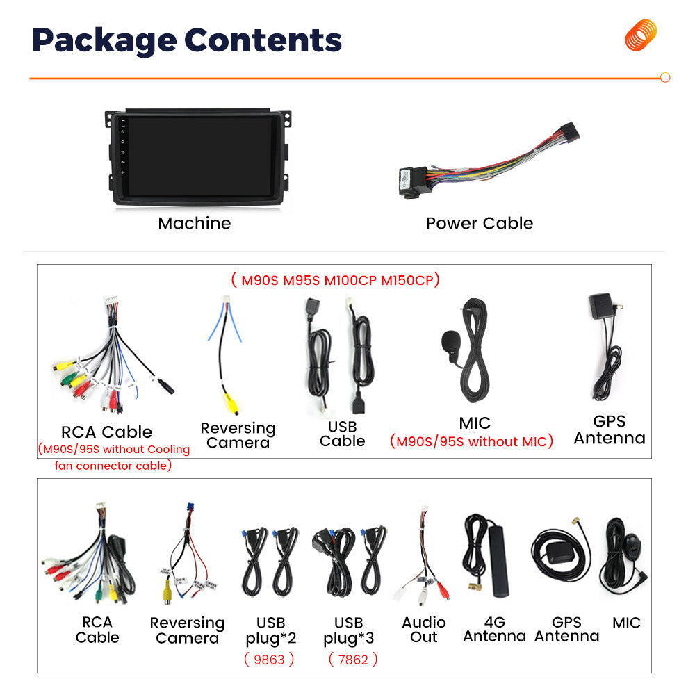 Applicable to Mercedes-Benz Smart 06-09 Android large screen central control car navigation radio screen 8 + 256G