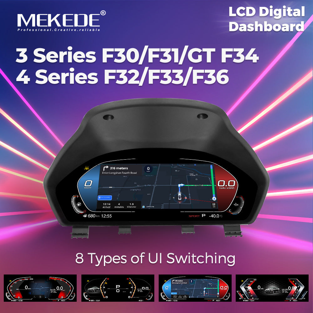 Suitable for BMW 3 Series/4 Series M3 F30/F31/F32/F33 Full LCD Dashboard Wireless Carplay