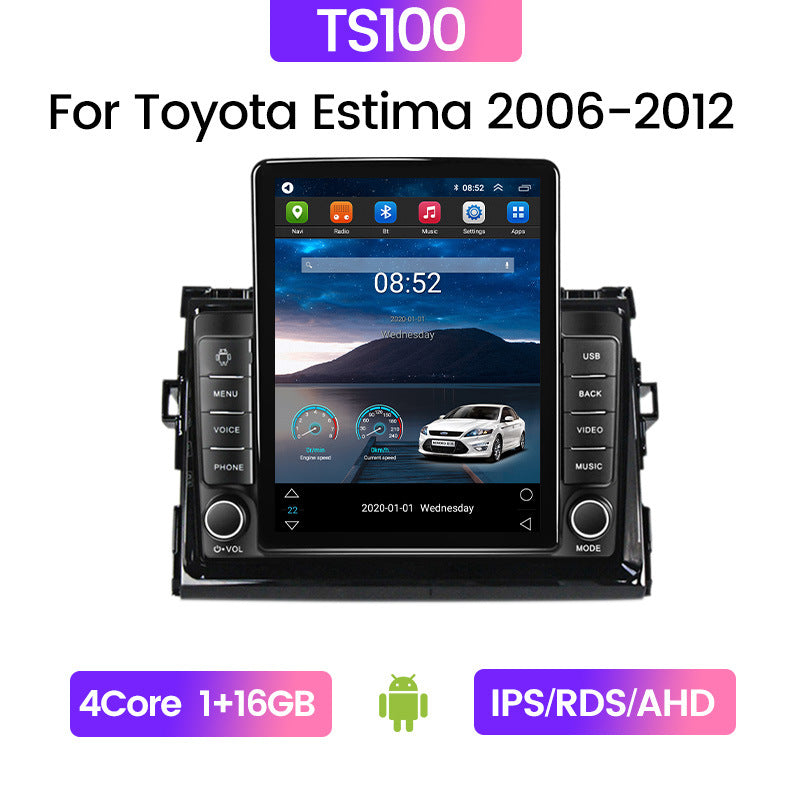 Cross-border wholesale ty estima previa tarago stone monument machine vehicle vertical screen android navigation player