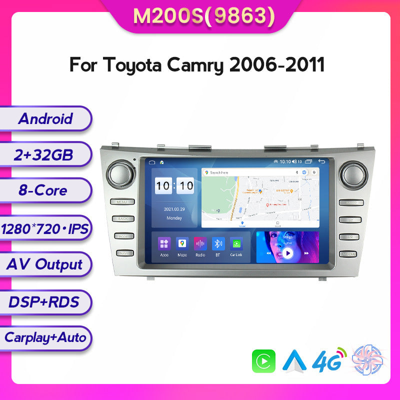 Suitable for 06-11 toyota camry car large screen android navigator carplay