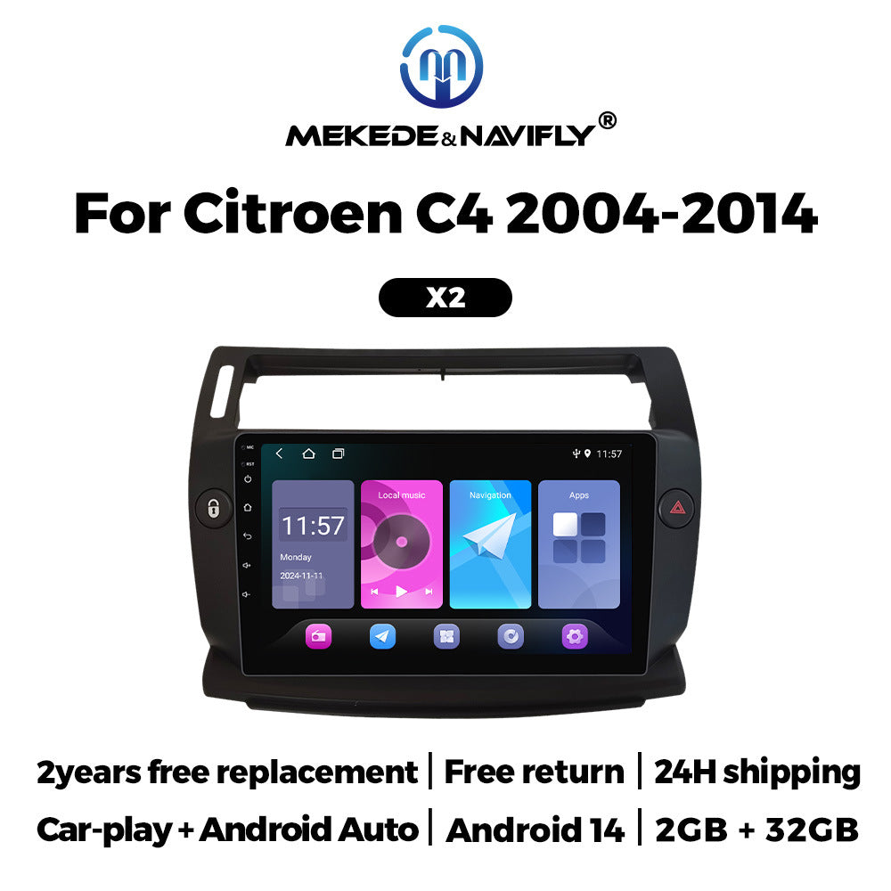 For Citroen C4 04-14 Android Car GPS Navigation MP5 Bluetooth Car Player Carplay