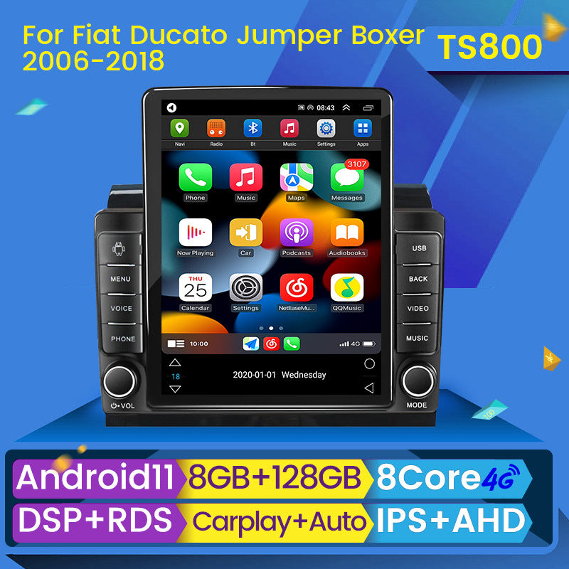 Suitable for fiat ducato jumper boxer 2006-2018 stone monument machine vertical screen android navigation